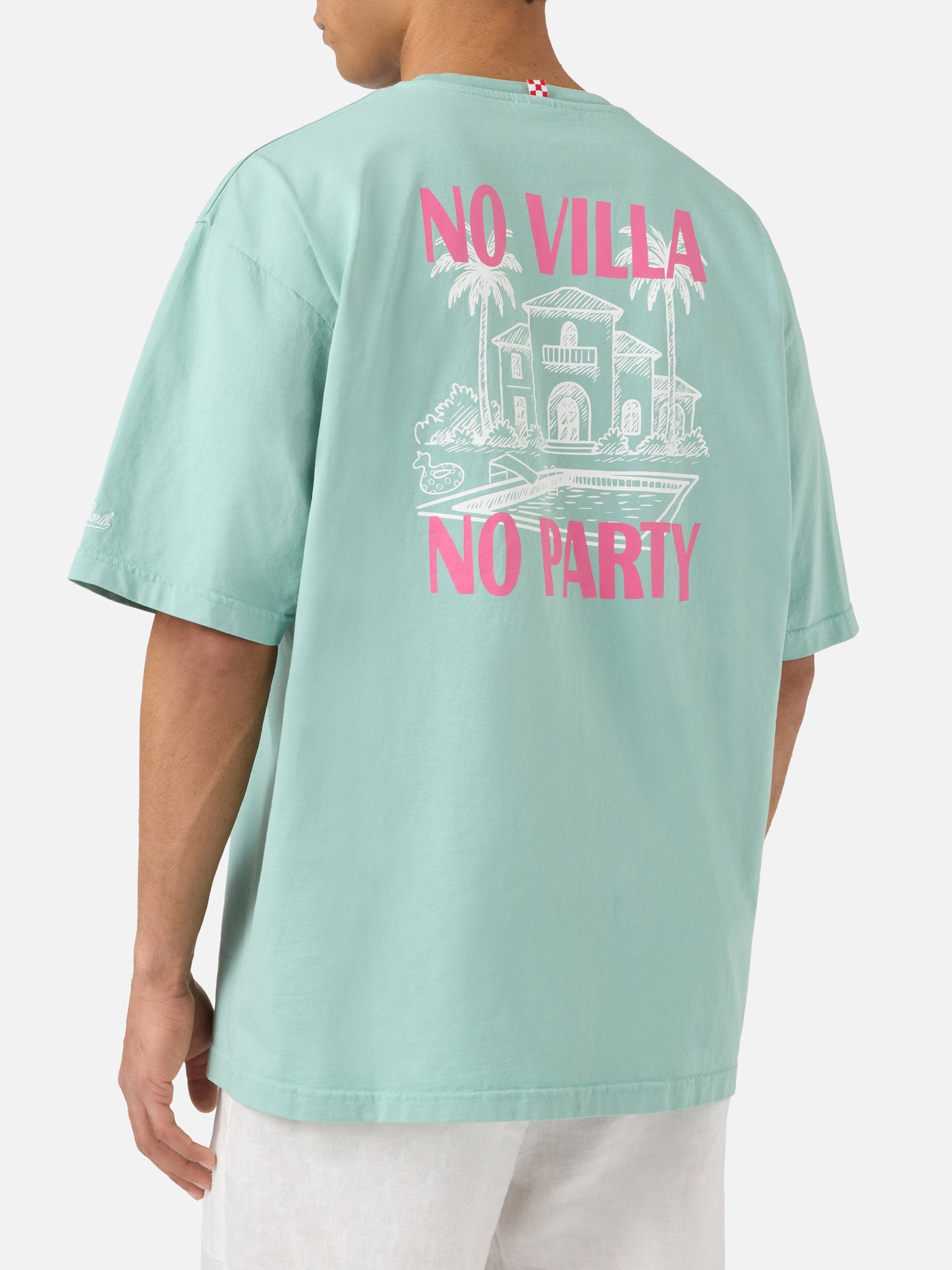 Green Delmar T-Shirt With No Villa Party Print And Maxi Graphic On The Back
