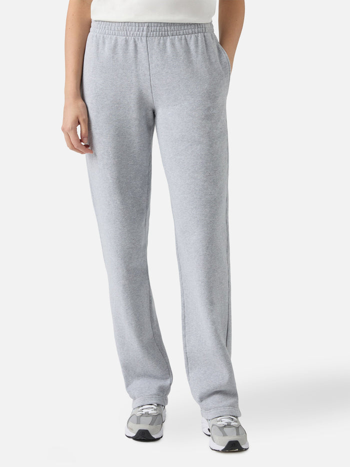 Deena Straight-Hem Joggers Grey Melange Pant