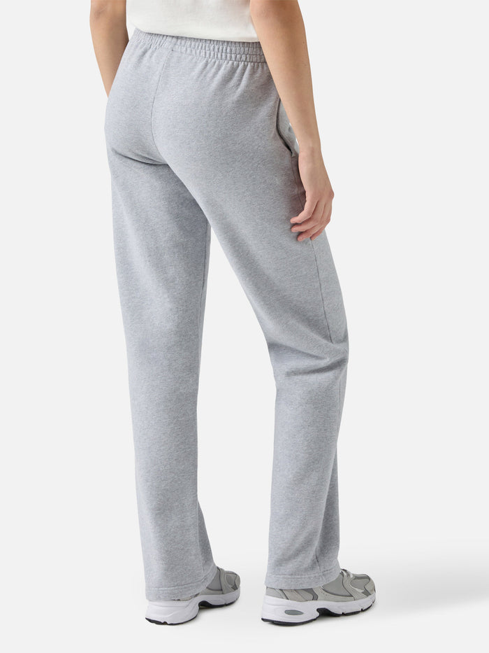 Deena Straight-Hem Joggers Grey Melange Pant