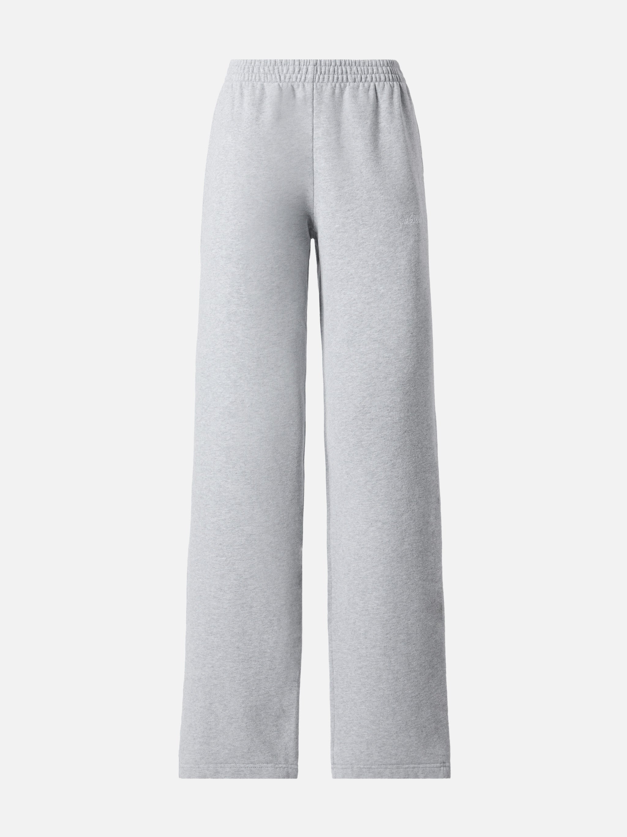 Deena Straight-Hem Joggers Grey Melange Pant