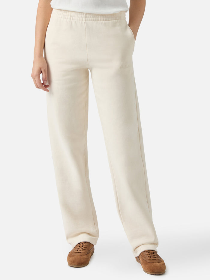 Deena Straight-Hem Joggers Off-White Pant