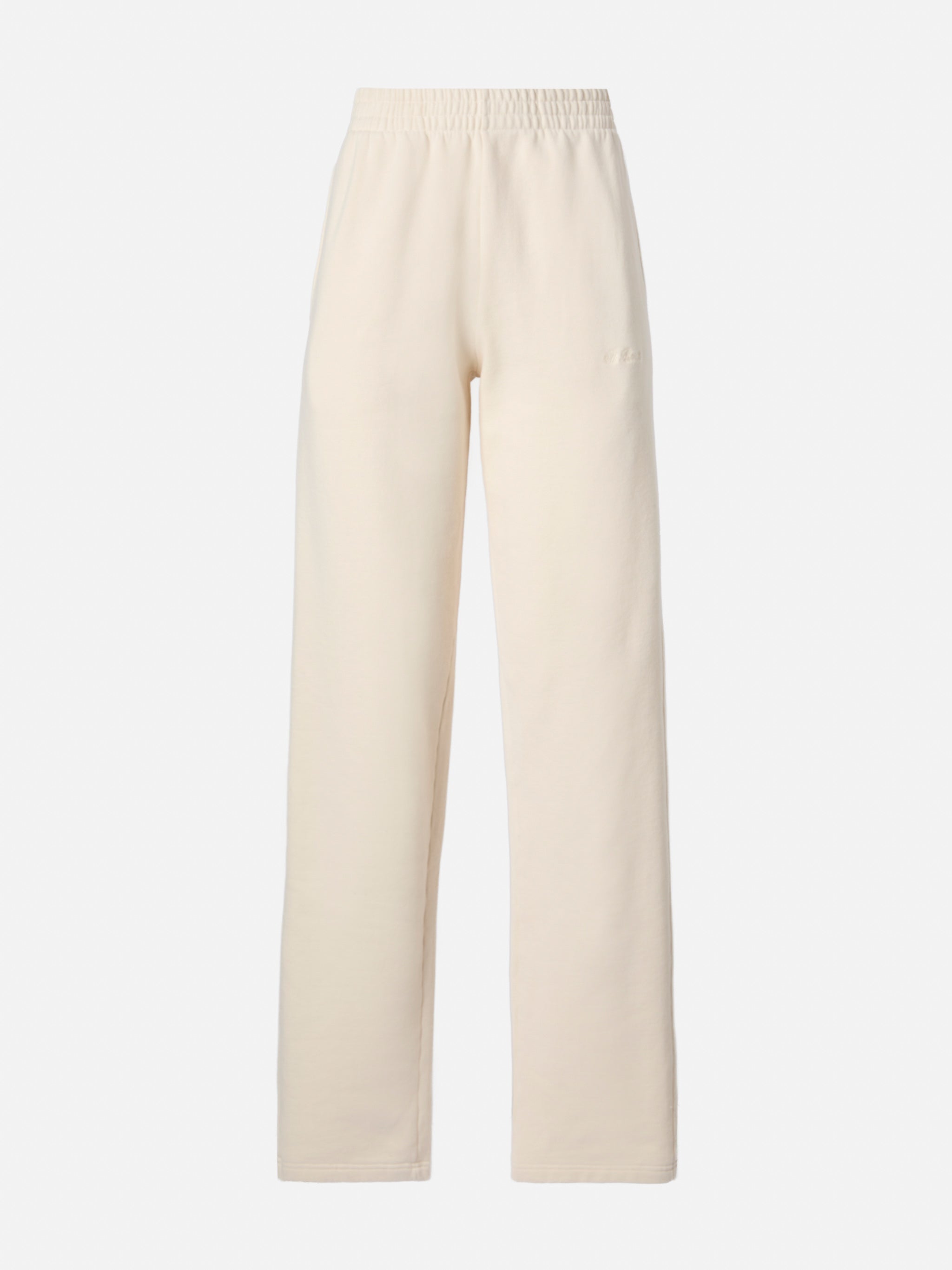 Deena Straight-Hem Joggers Off-White Pant