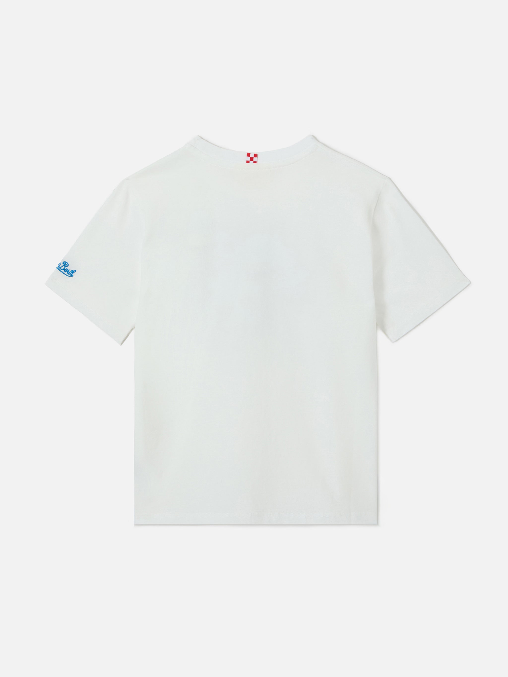 Denver Jr T-Shirt With My Dad Is The King! Embroidery White