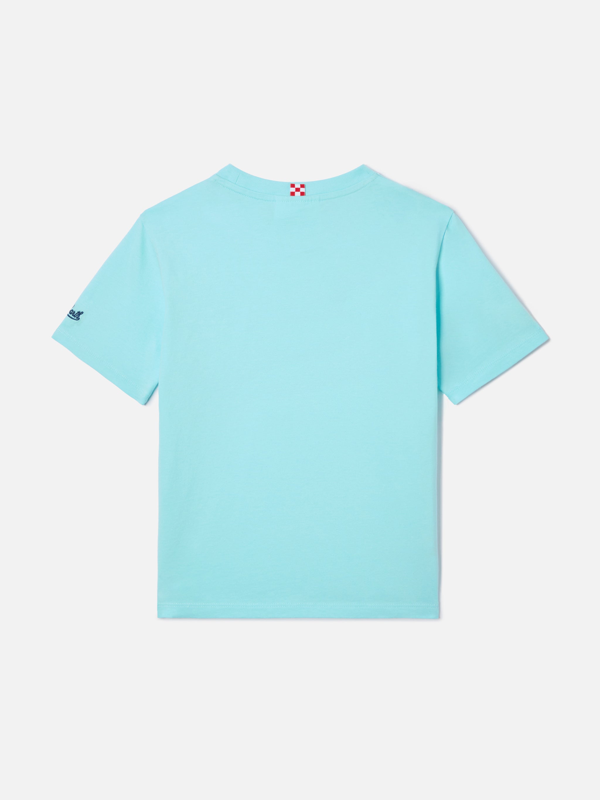 Denver Jr T-Shirt With Vita Smeralda Embroidery Green