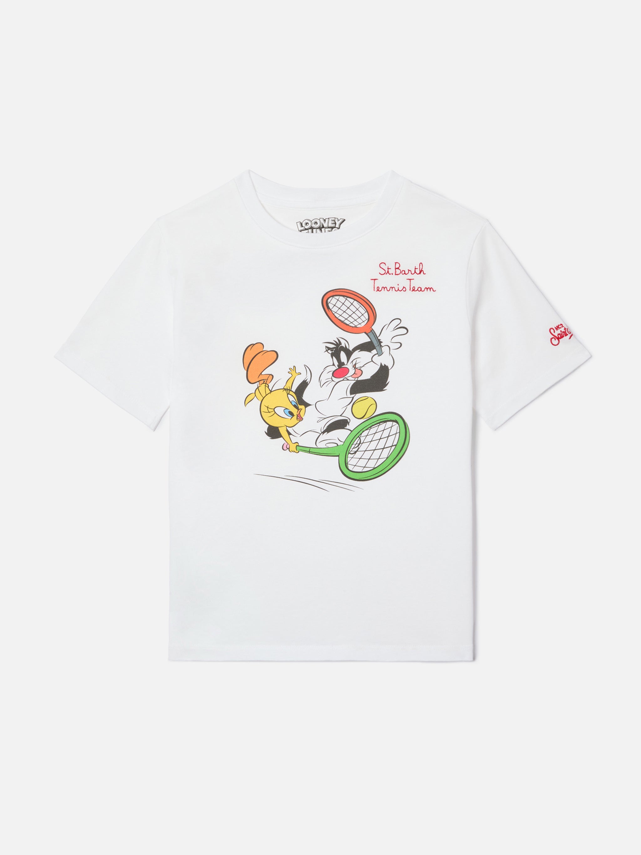 Denver Jr T-Shirt With Tennis Team Embroidery | Special Edition White