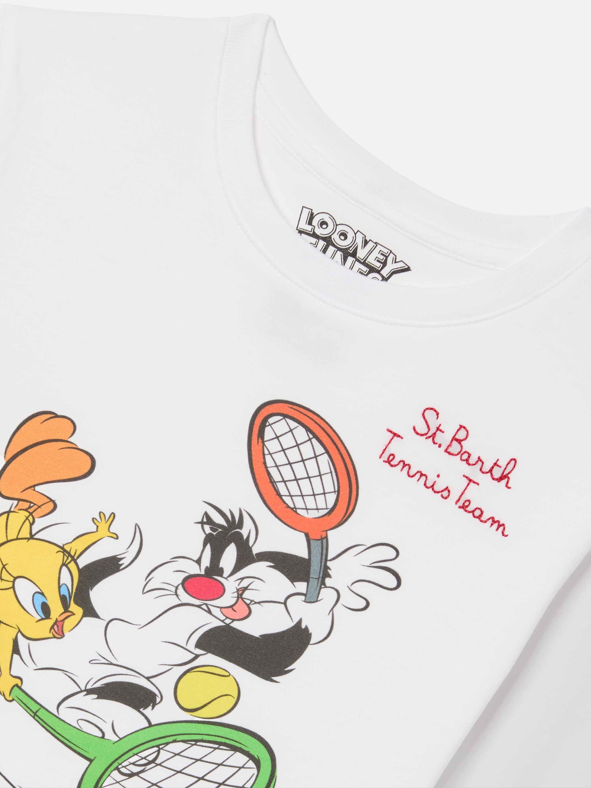 Denver Jr T-Shirt With Tennis Team Embroidery | Special Edition White