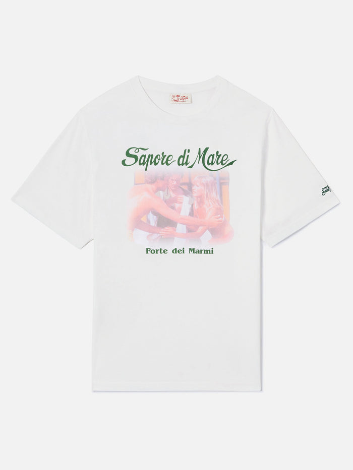 White Denver T-Shirt With Sapore Di Mare Abbraccio Print | Special Edition