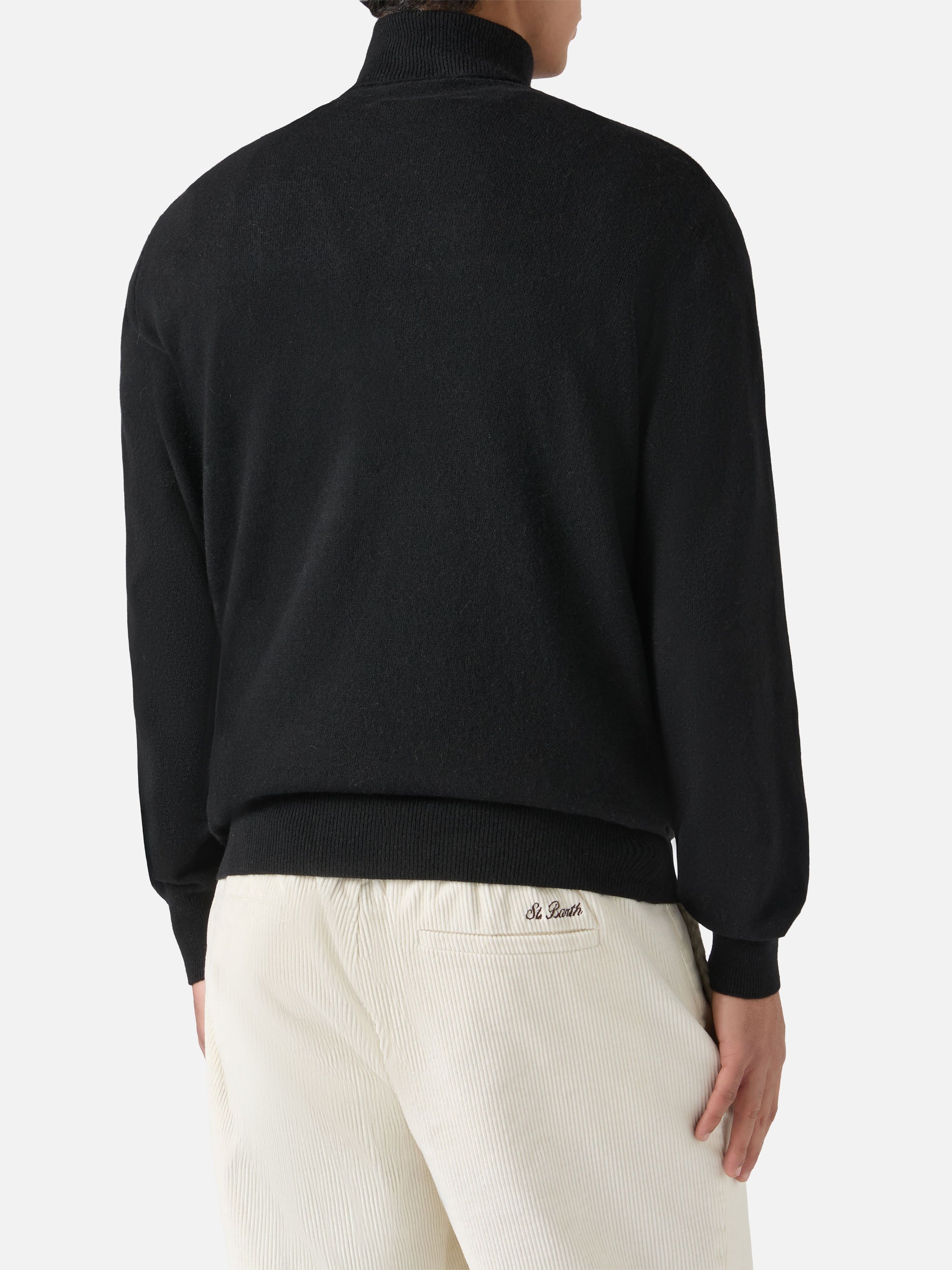 Turtleneck Dolcevita With Diabolik Jacquard | Special Edition Black