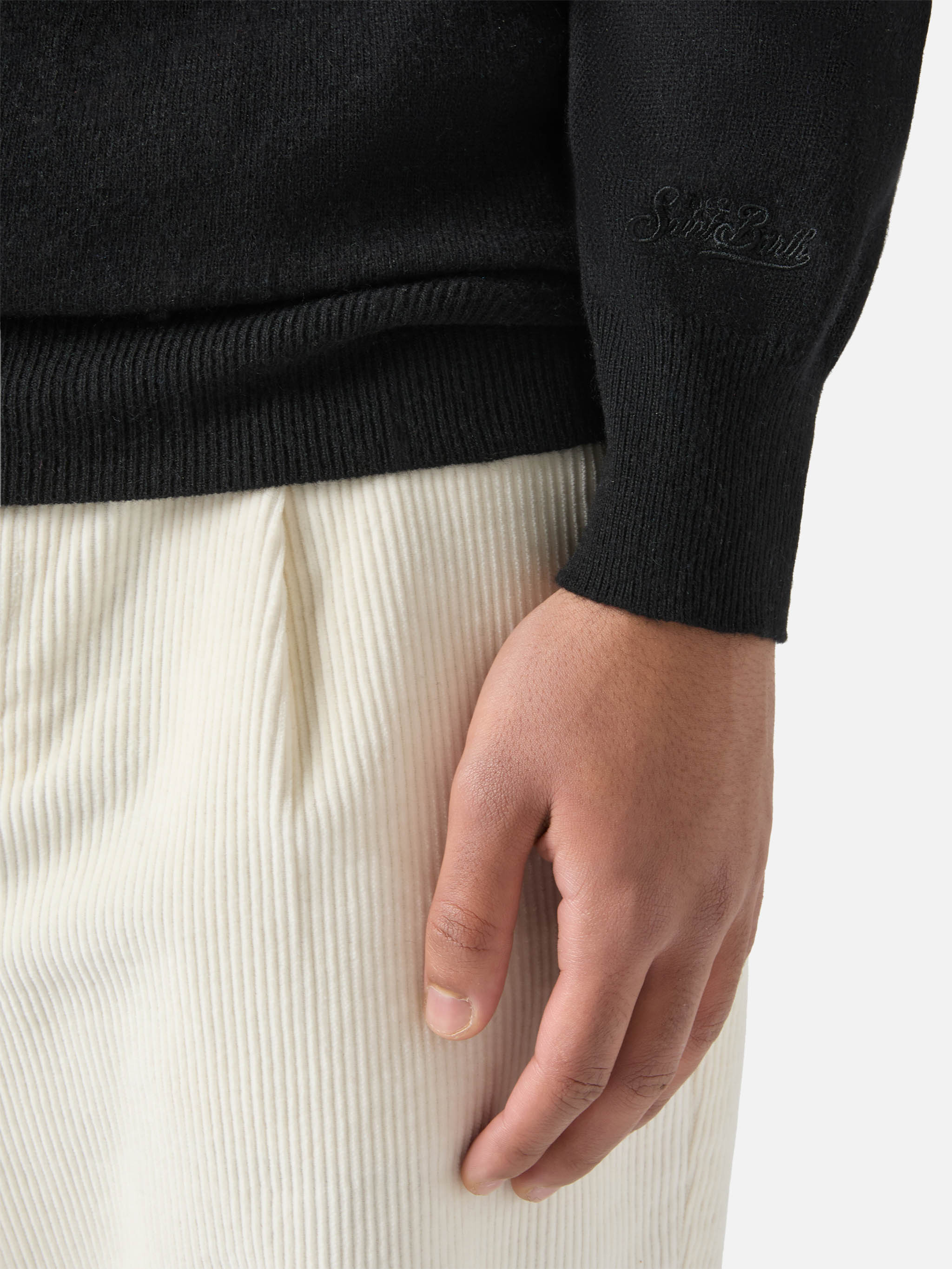 Turtleneck Dolcevita With Diabolik Jacquard | Special Edition Black