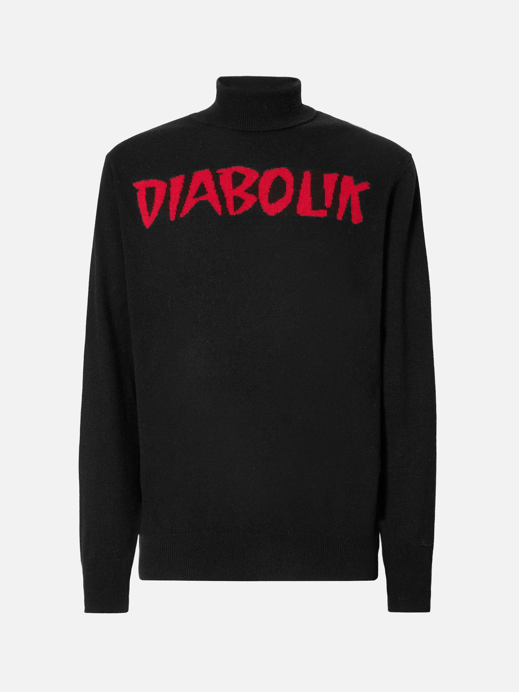 Turtleneck Dolcevita With Diabolik Jacquard | Special Edition Black