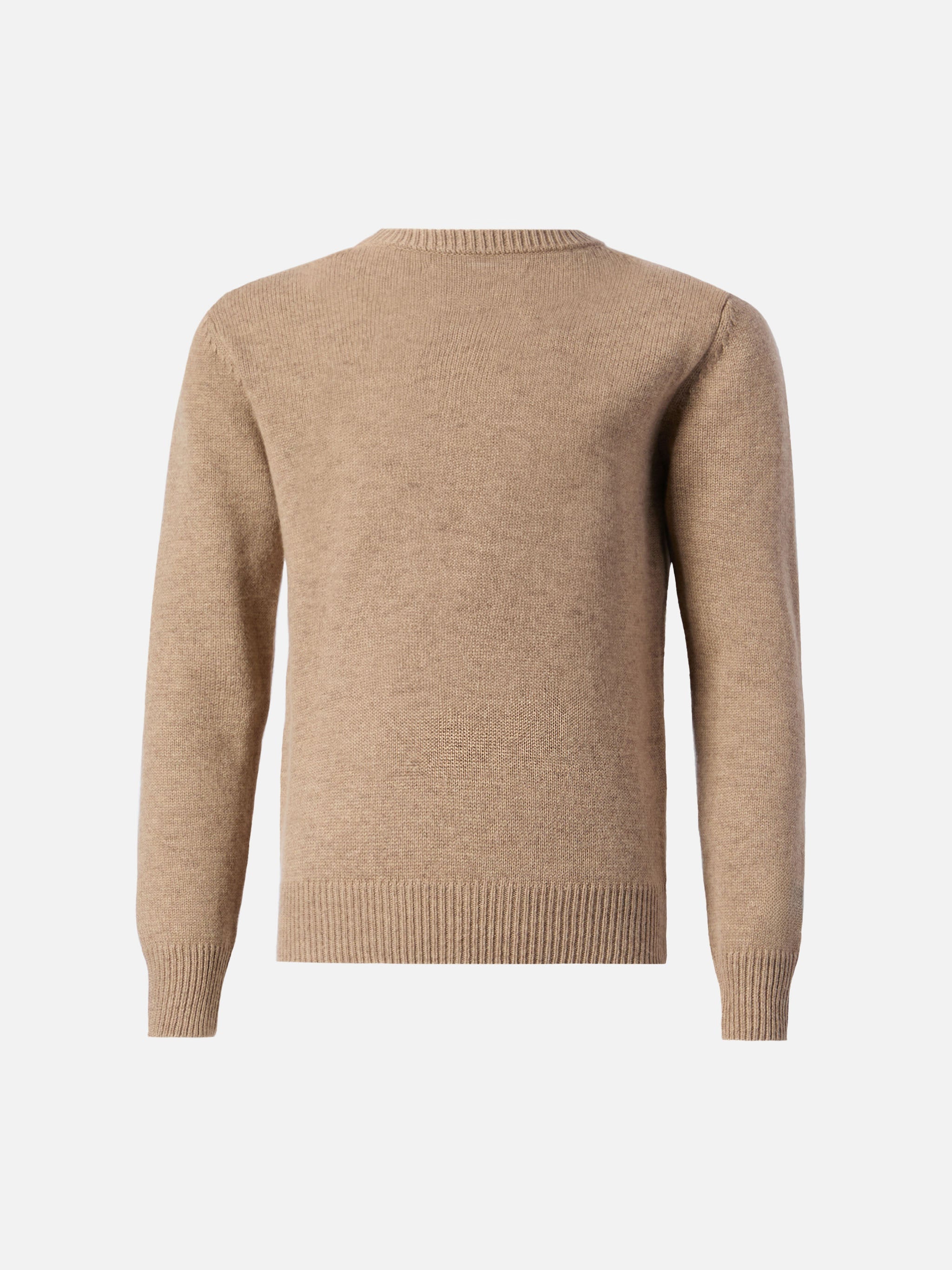 Crewneck Douglas Cashmere Blend With Panda Trudi Patch | Special Edition Brown