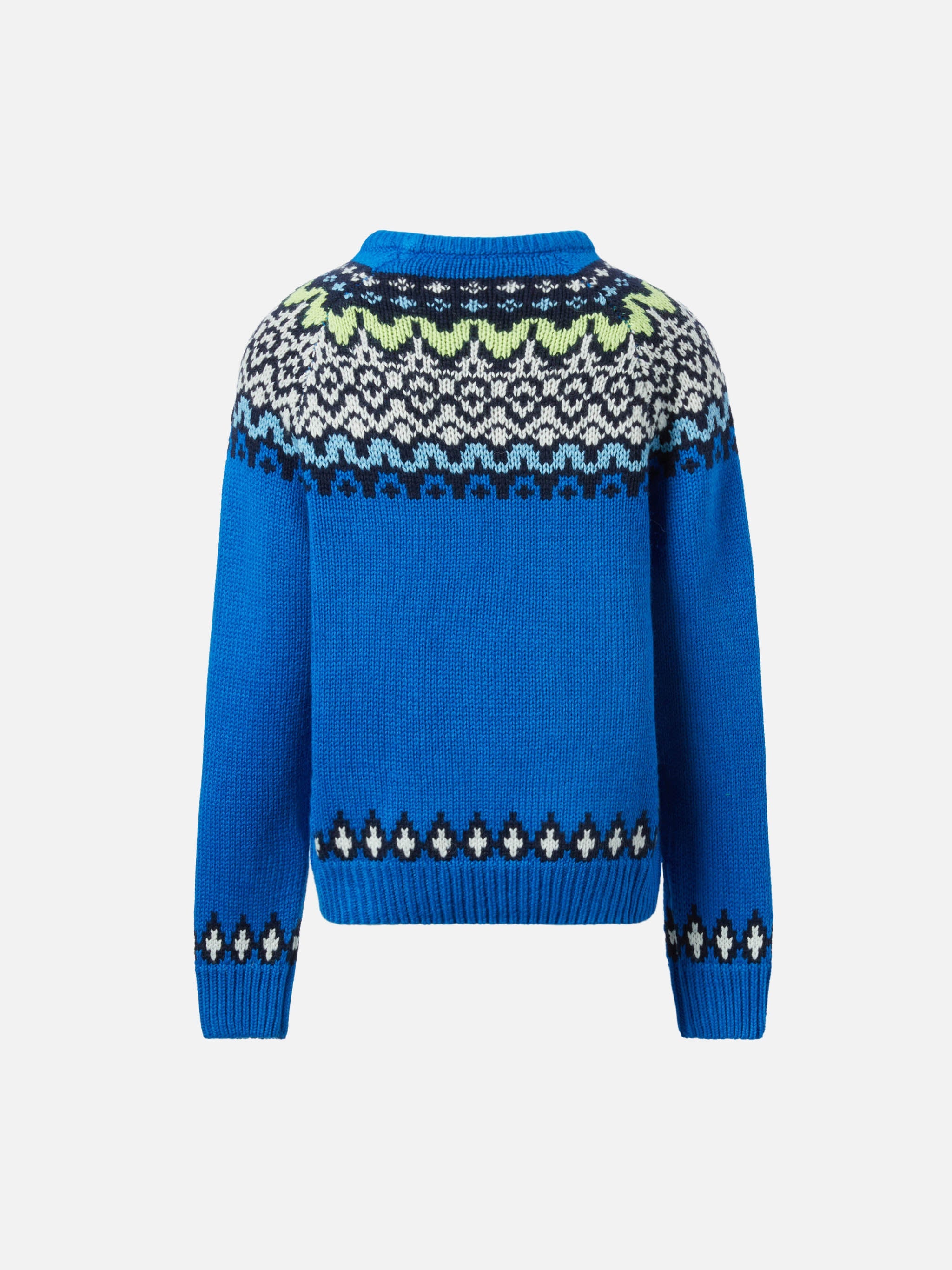 Alpaca Sweater Douglas With Fair-Isle And St. Moritz Jacquard