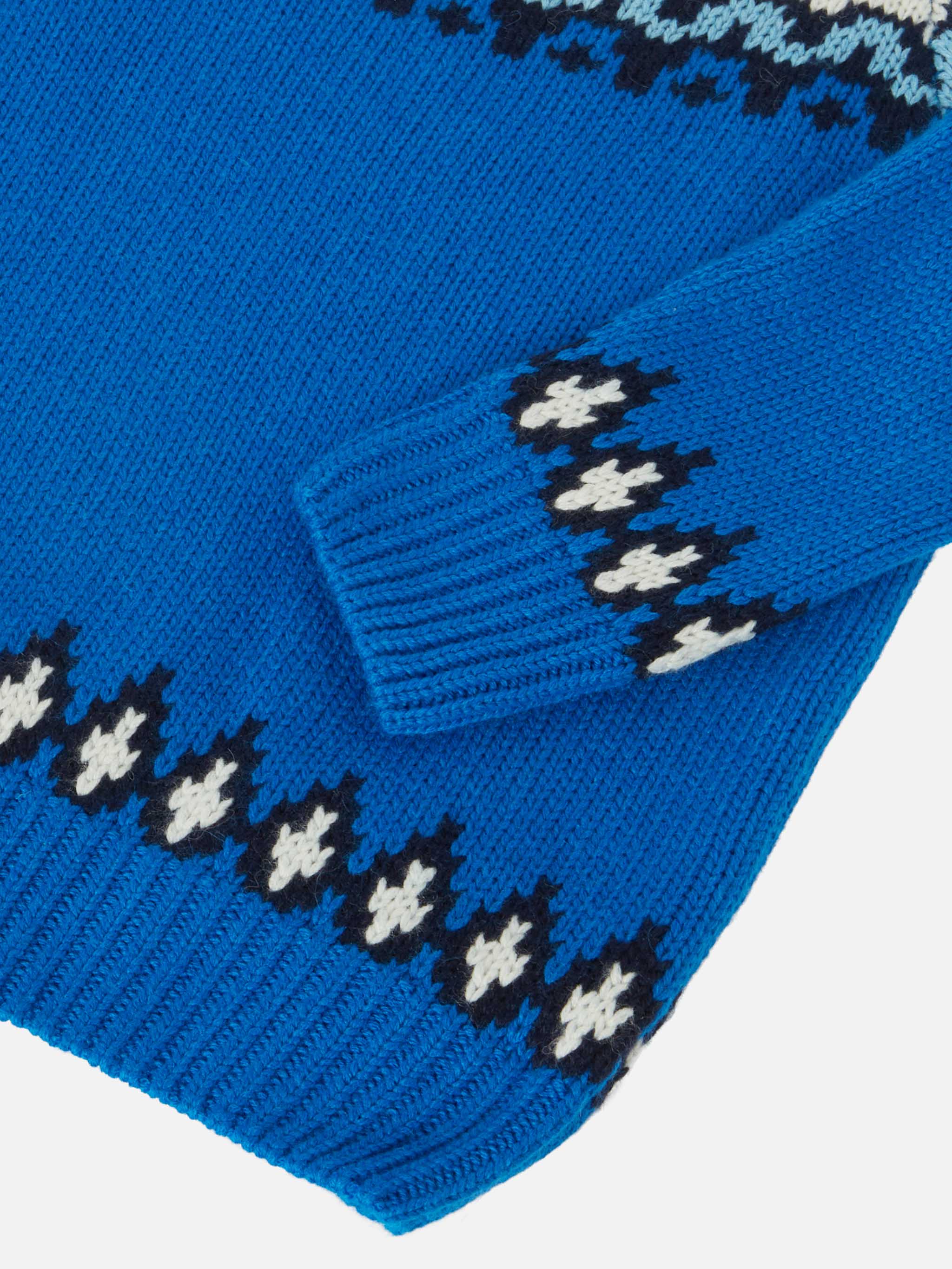 Alpaca Sweater Douglas With Fair-Isle And St. Moritz Jacquard