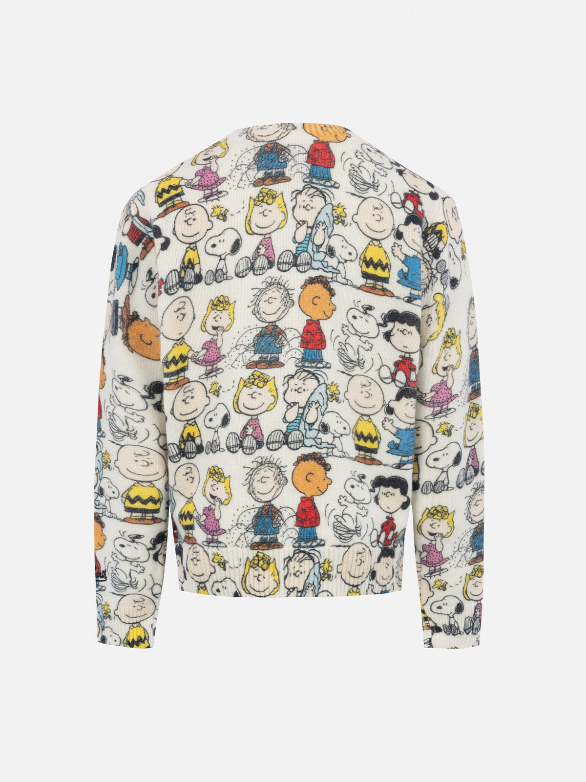 Boy White Crewneck Sweater Douglas With Peanuts Team Print | Snoopy Special Edition