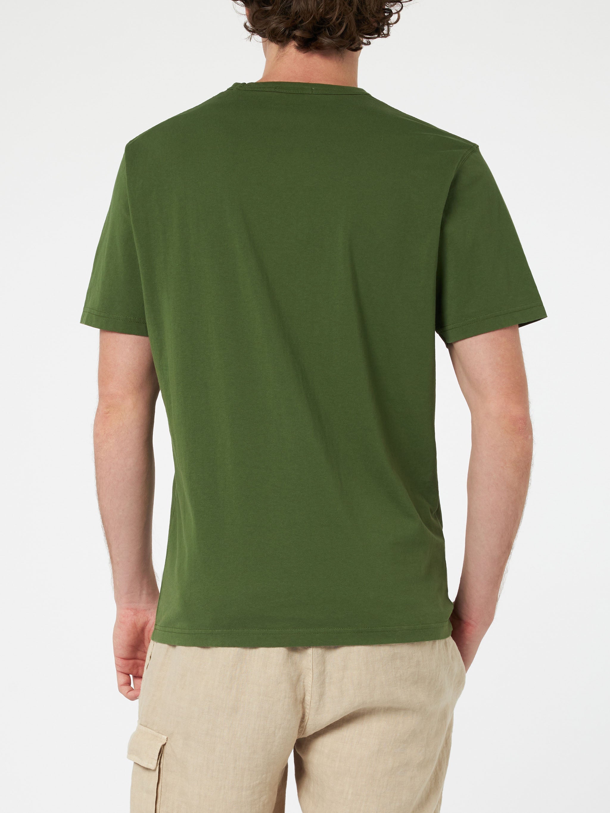 Dover Military Green Cotton T-Shirt