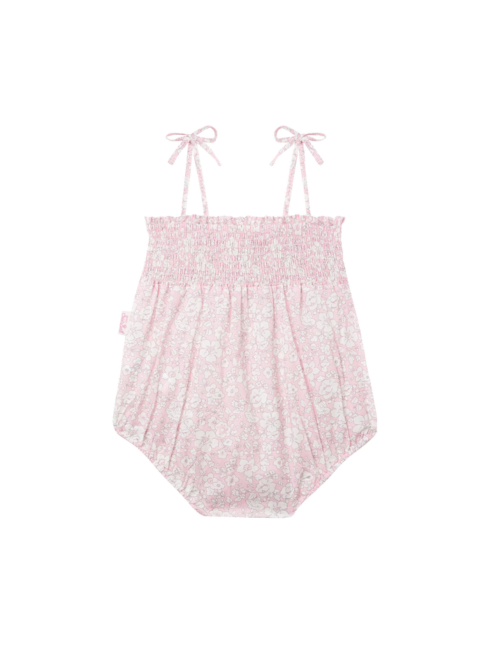 Dudu Newborn Cotton Romper Suit With Flower Print __single__ Overalls