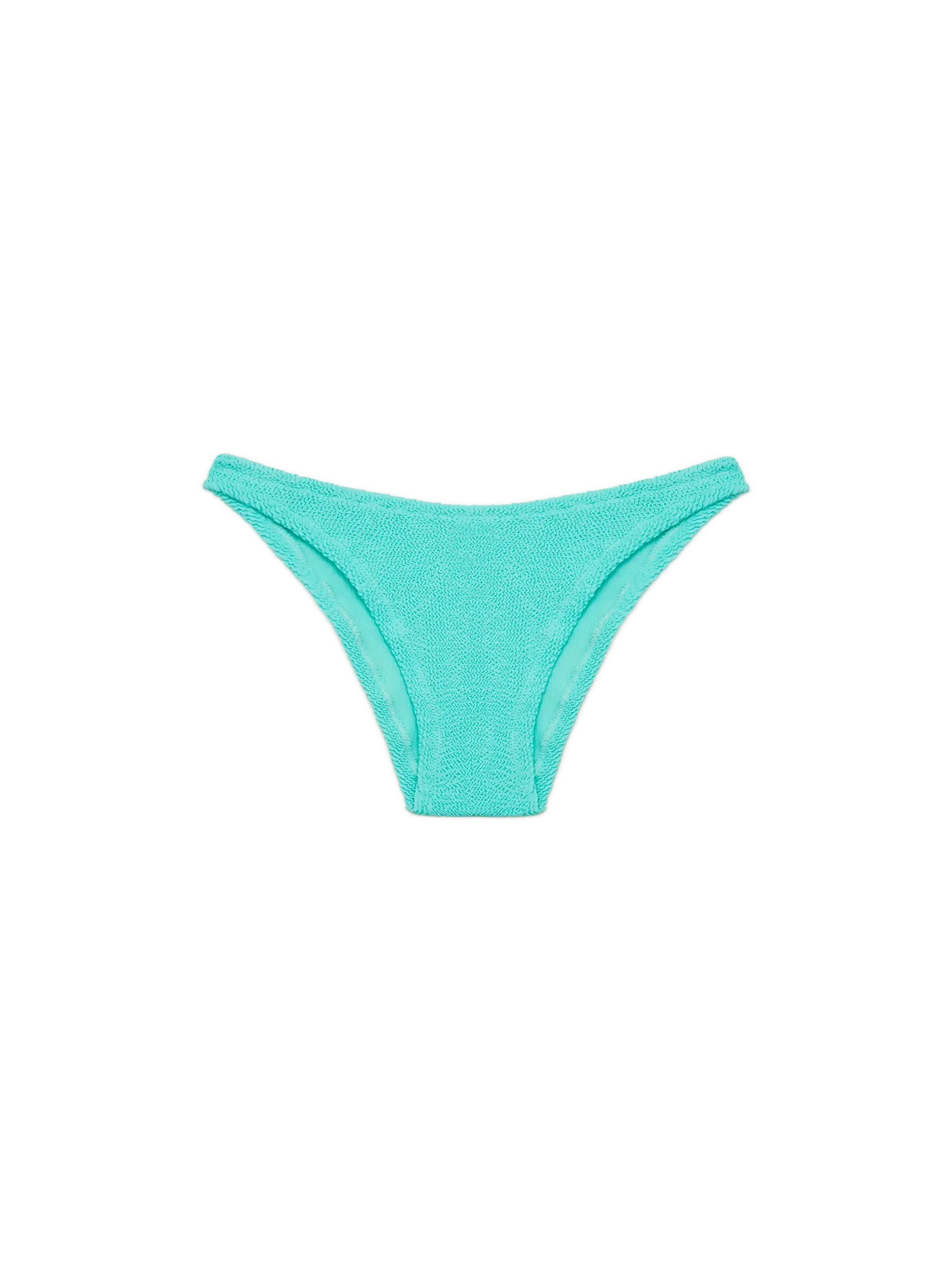 Elise Classic Water Green Crinkle Swim Briefs Bottom
