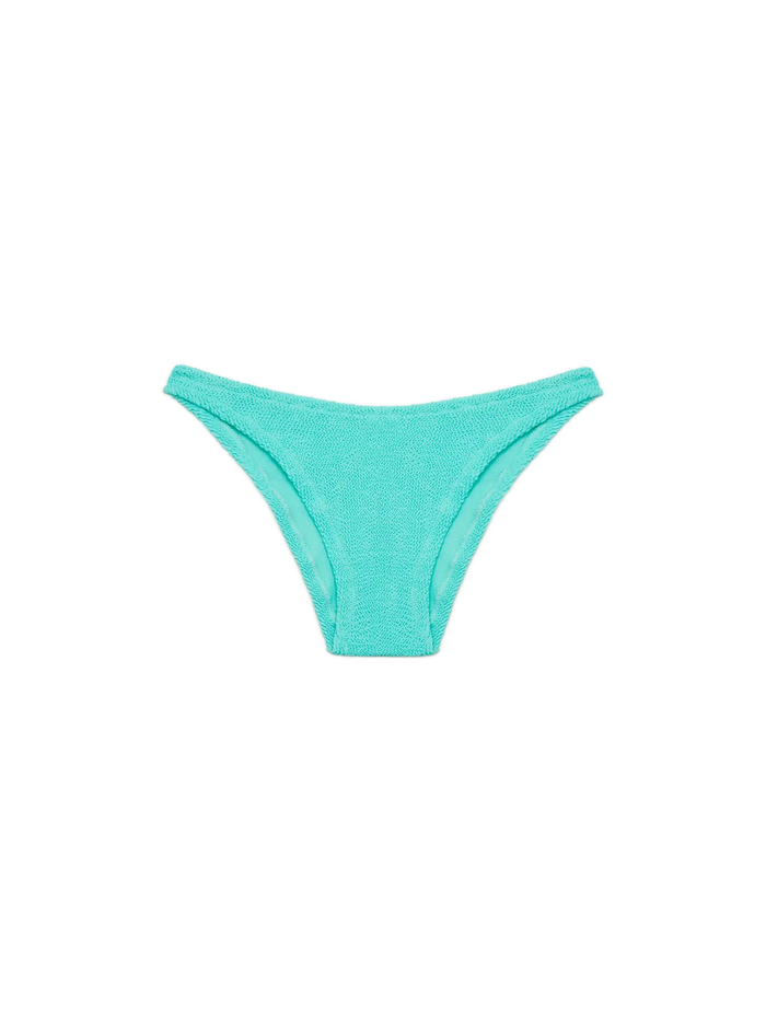 Elise Classic Water Green Crinkle Swim Briefs Bottom