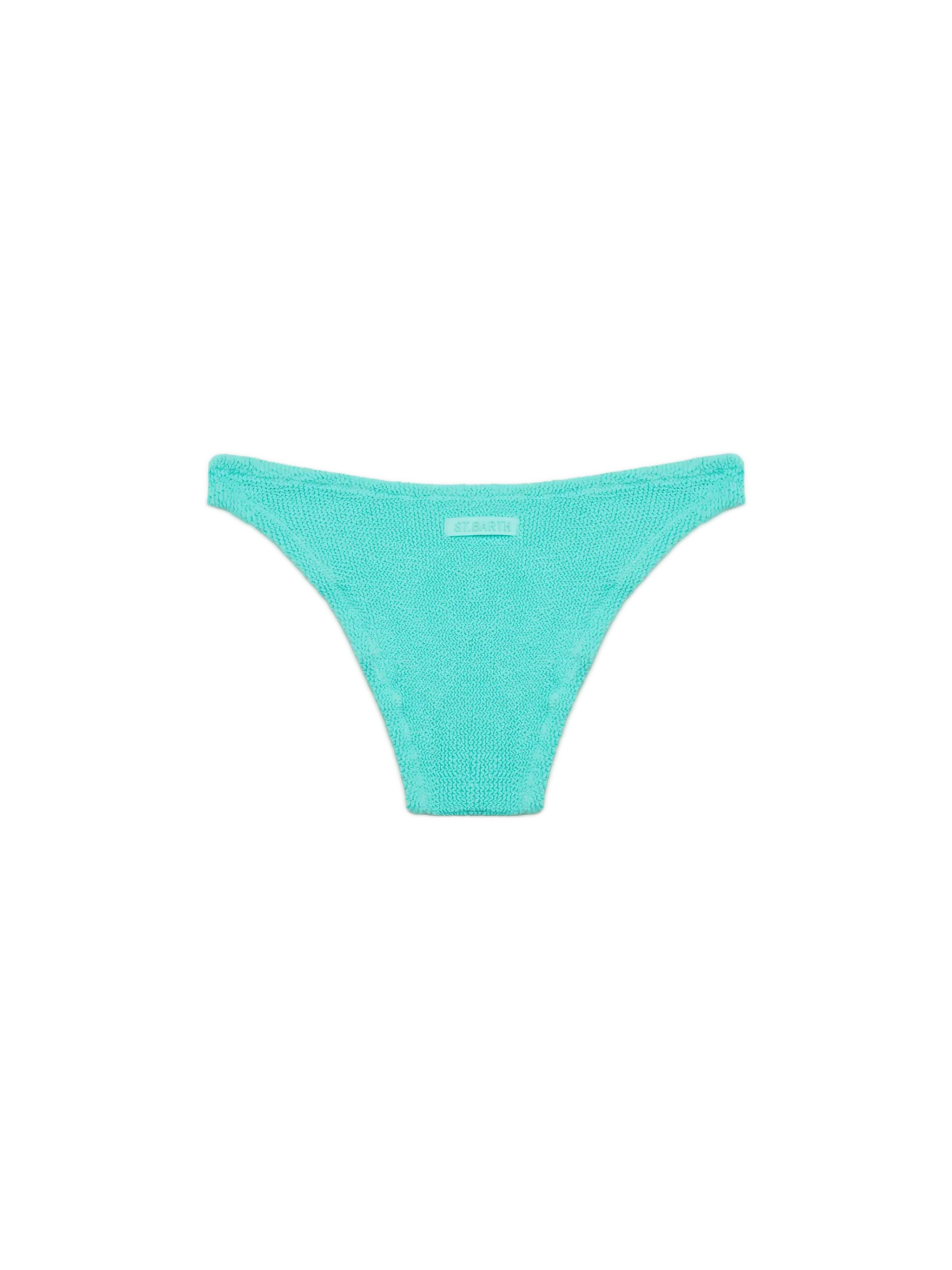 Elise Classic Water Green Crinkle Swim Briefs Bottom