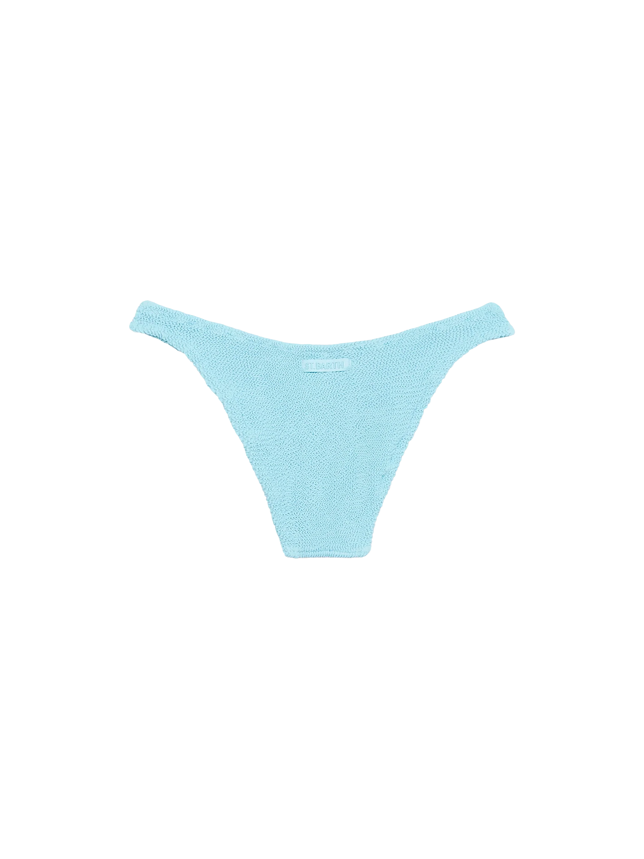 Elise Light Blue Crinkle Swim Briefs Sky Bottom