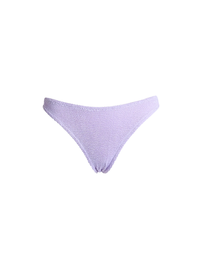 Elise Lilac Crinkle Classic Swim Briefs Pink Bottom