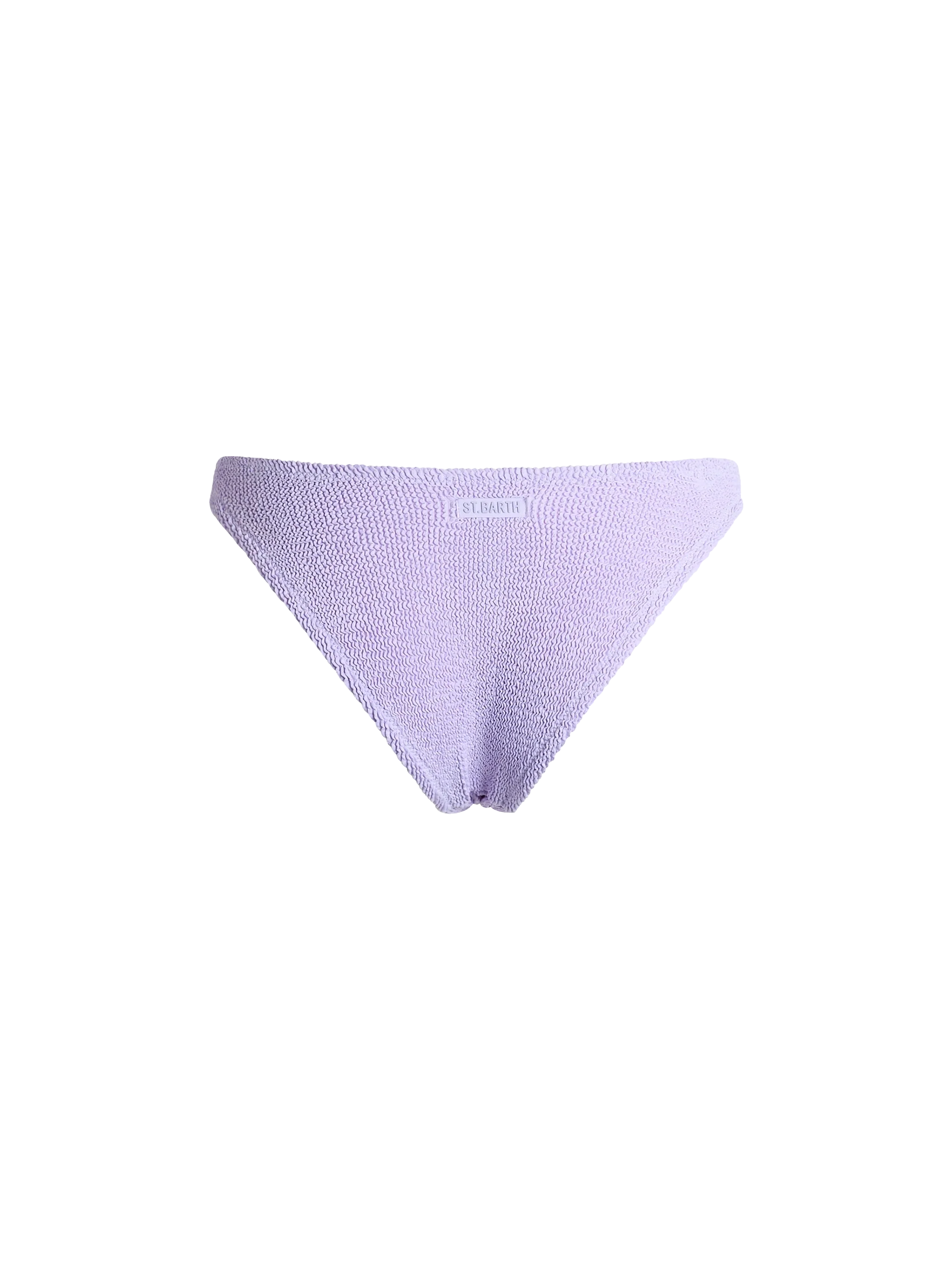 Elise Lilac Crinkle Classic Swim Briefs Pink Bottom