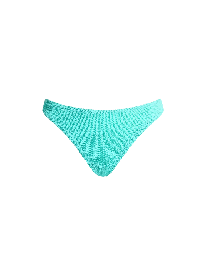 Elise Water Green Crinkle Swim Briefs Bottom