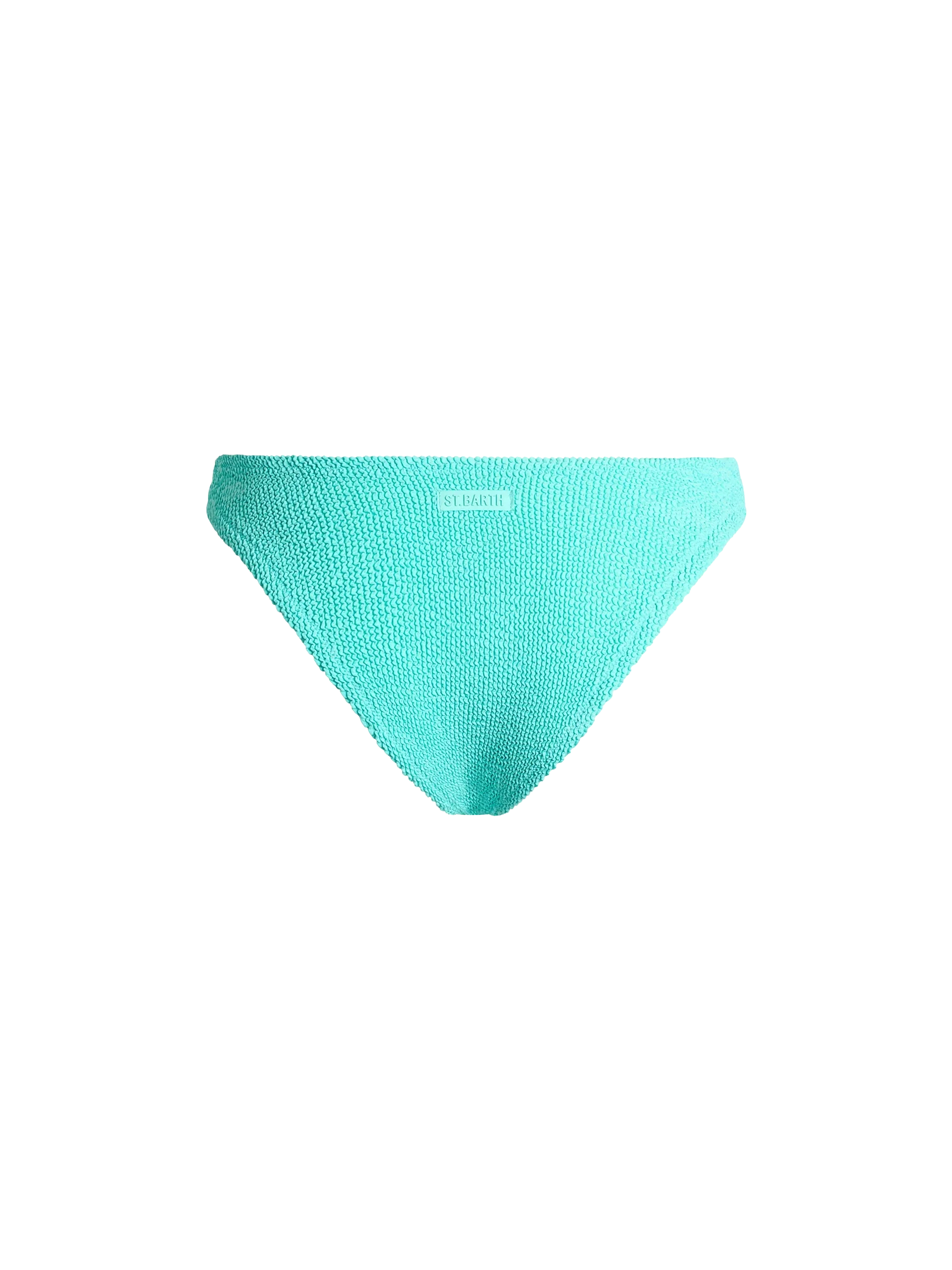 Elise Water Green Crinkle Swim Briefs Bottom