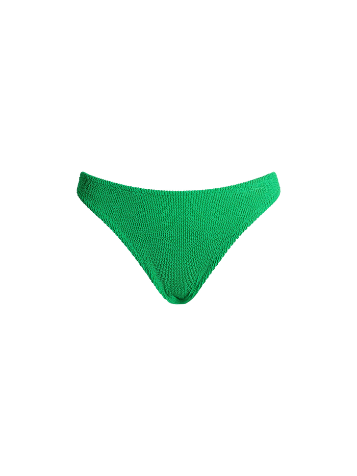 Elise Green Crinkle Swim Briefs Bottom