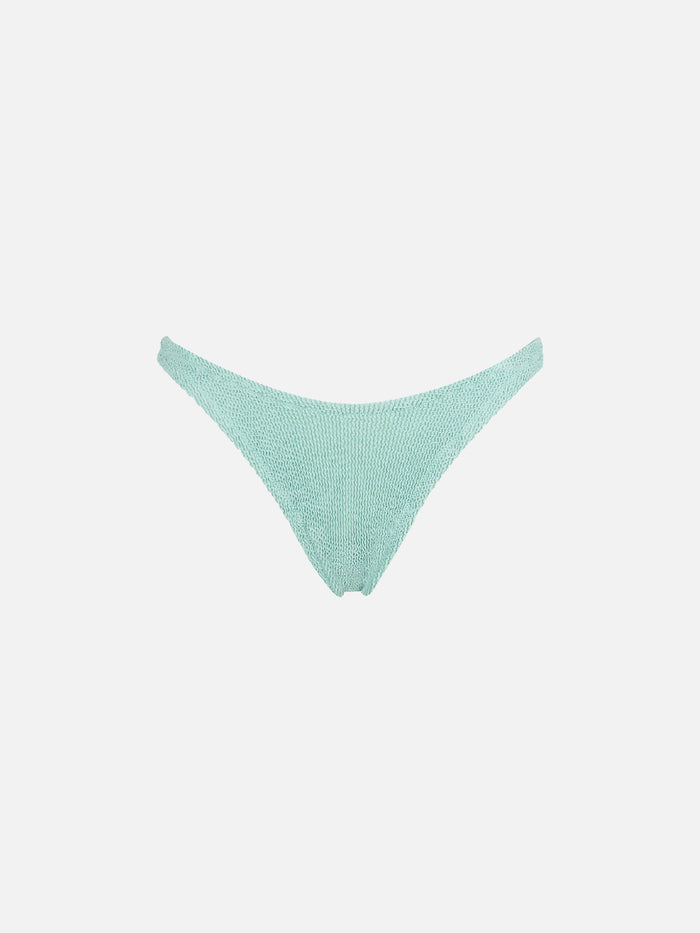 Elise Classic Sage Green Crinkle Swim Briefs Bottom