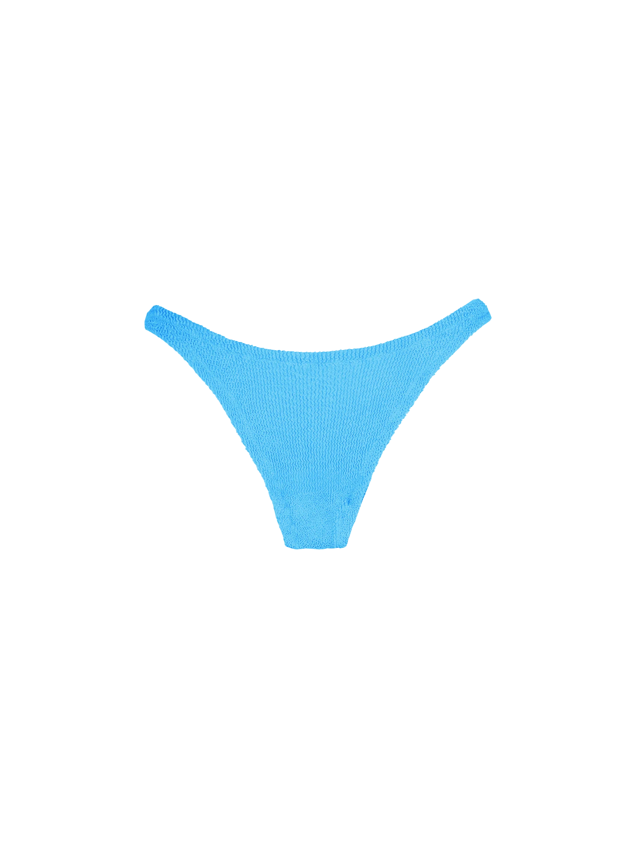 Elise Turquoise Crinkle Swim Briefs Blue Bottom