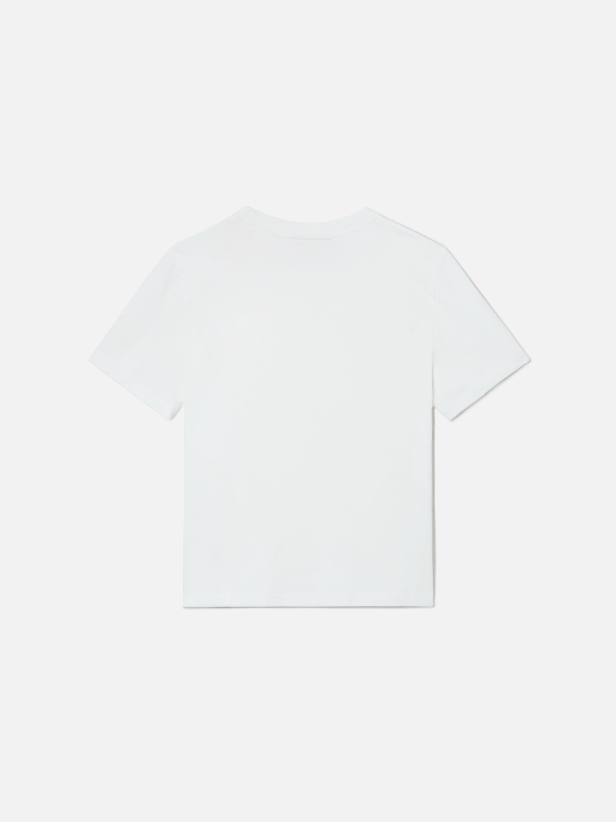 Elly T-Shirt White Cotton With Leopard Print And Tutta La Mamma Embroidery