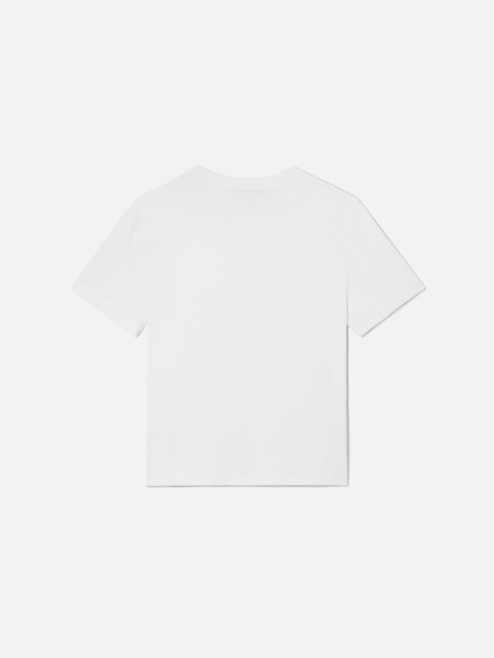 Elly T-Shirt White Cotton With Selfie Queen Embroidery