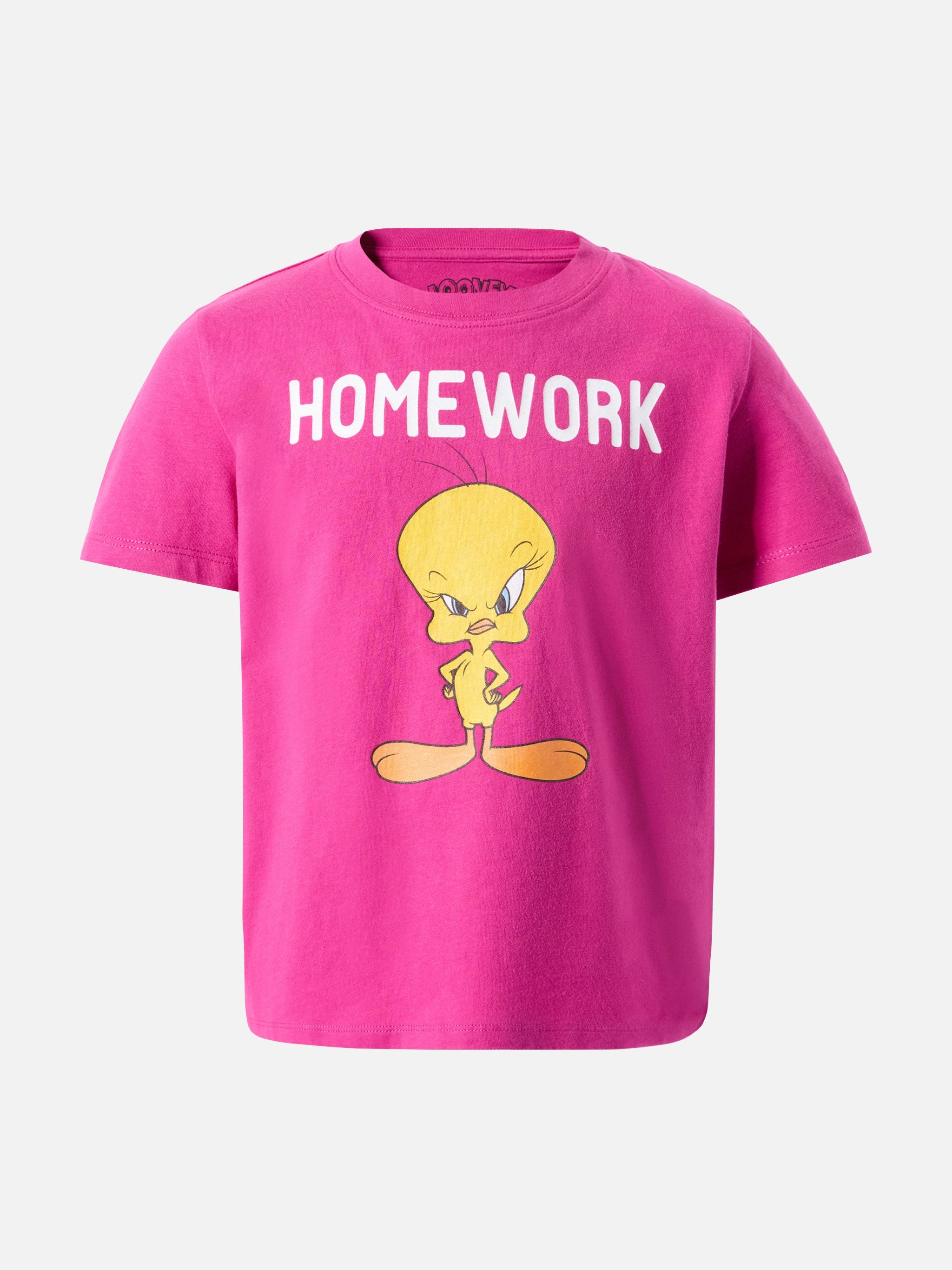 Elly Cotton Jersey T-Shirt With Tweety Print | Warner Bros Special Edition Pink