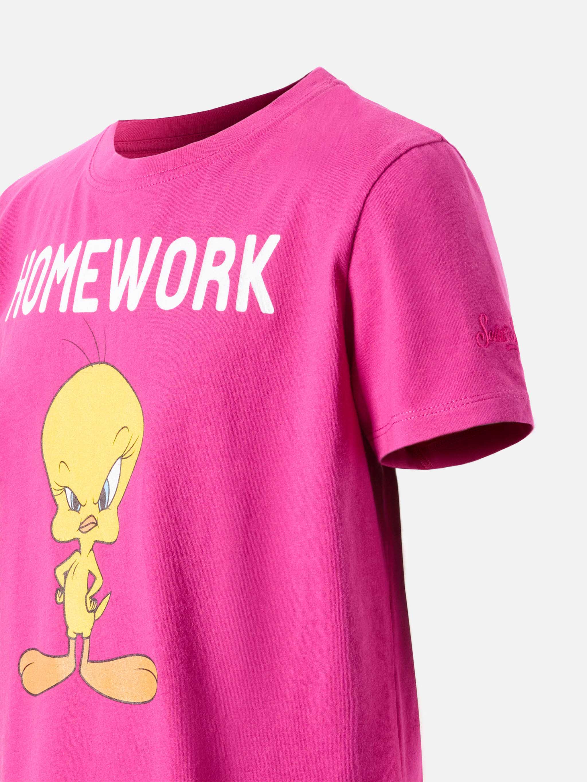 Elly Cotton Jersey T-Shirt With Tweety Print | Warner Bros Special Edition Pink