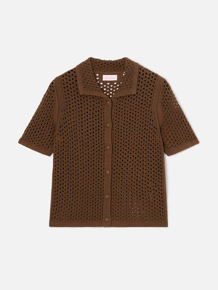 Brown Elowen Cardigan Crochet