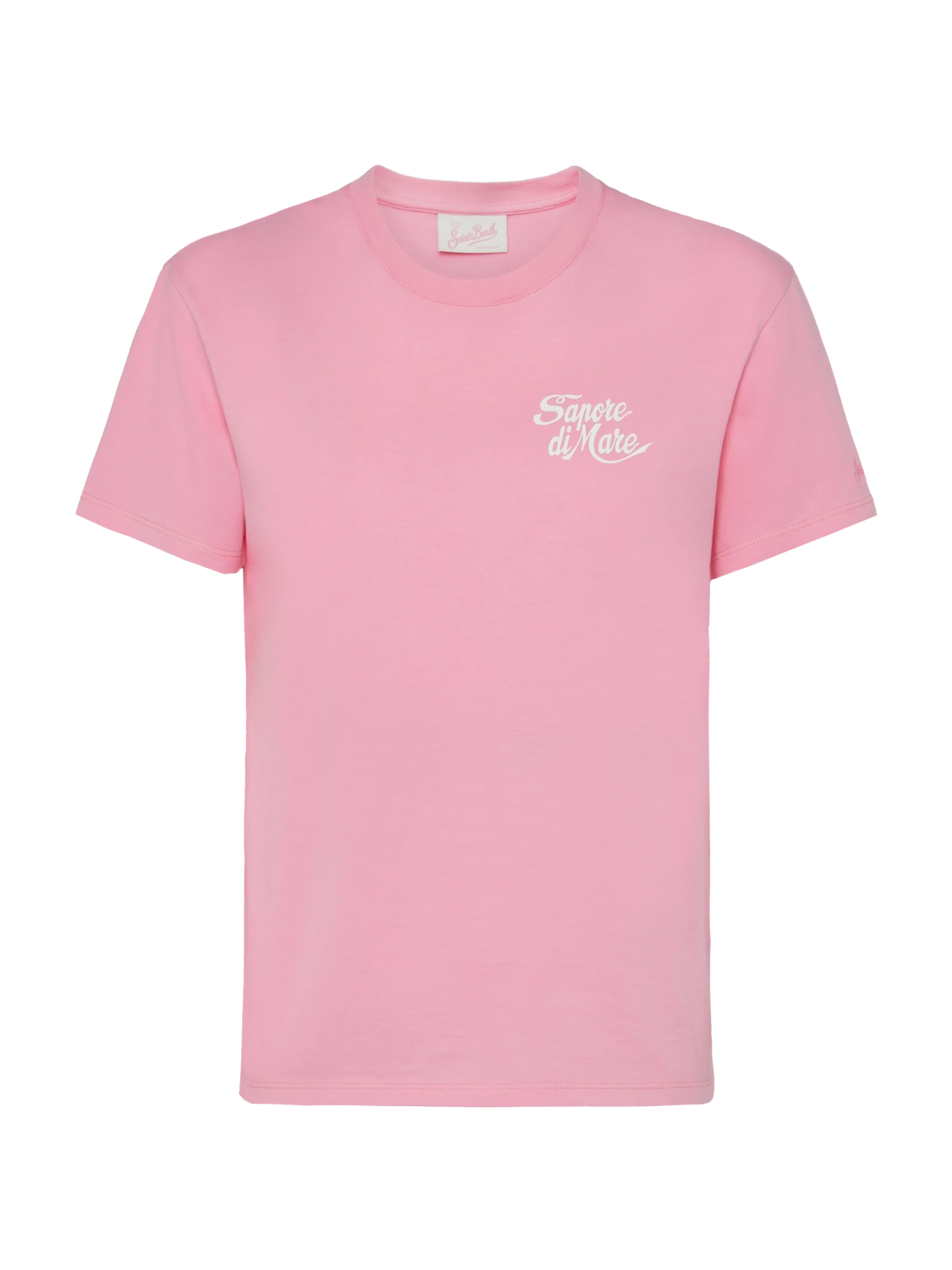 Emilie Cotton T-Shirt With Sapore Di Mare Print | Special Edition Pink