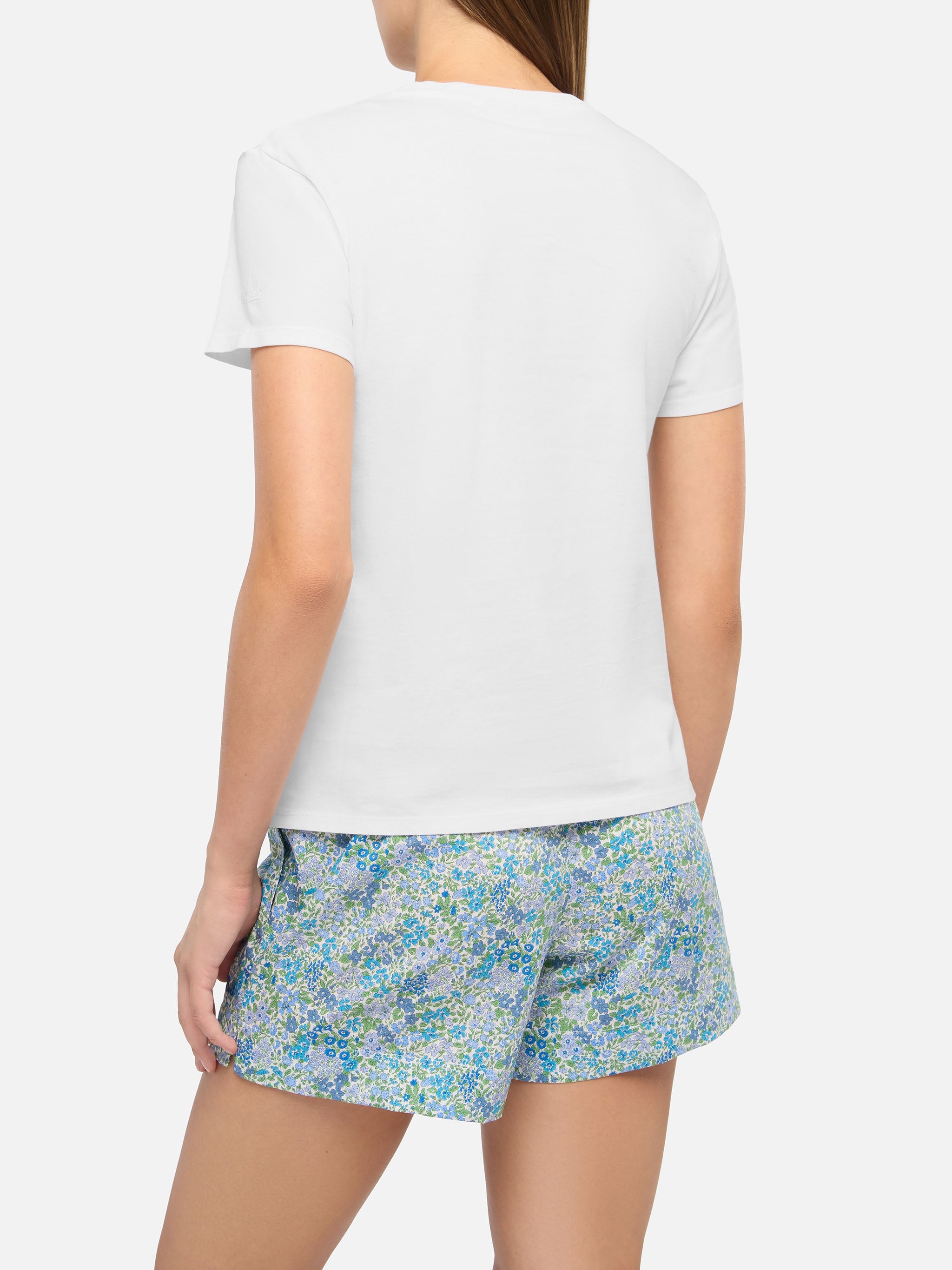 Emilie Cotton T-Shirt With Reggo Solo Alcool Embroidery White