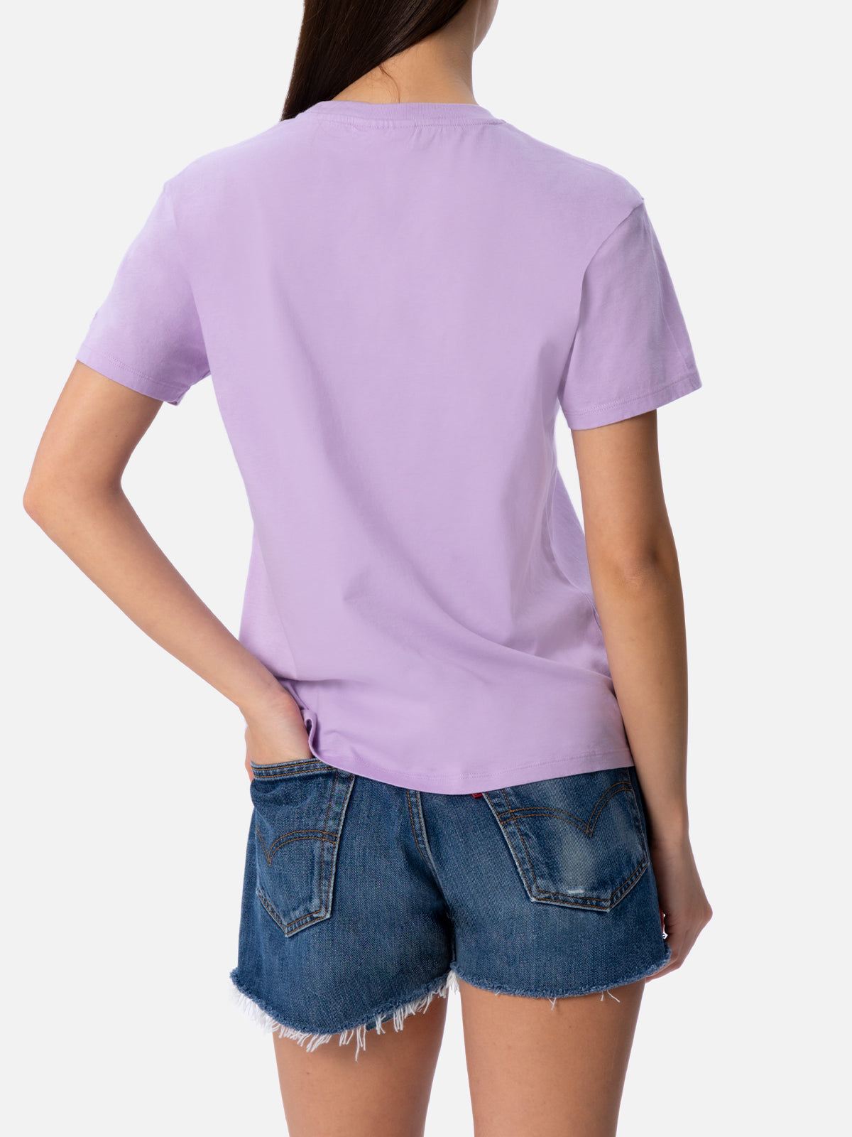 Emilie White Cotton T-Shirt With Save Water Drink Spritz Embroidery | Special Edition Pink