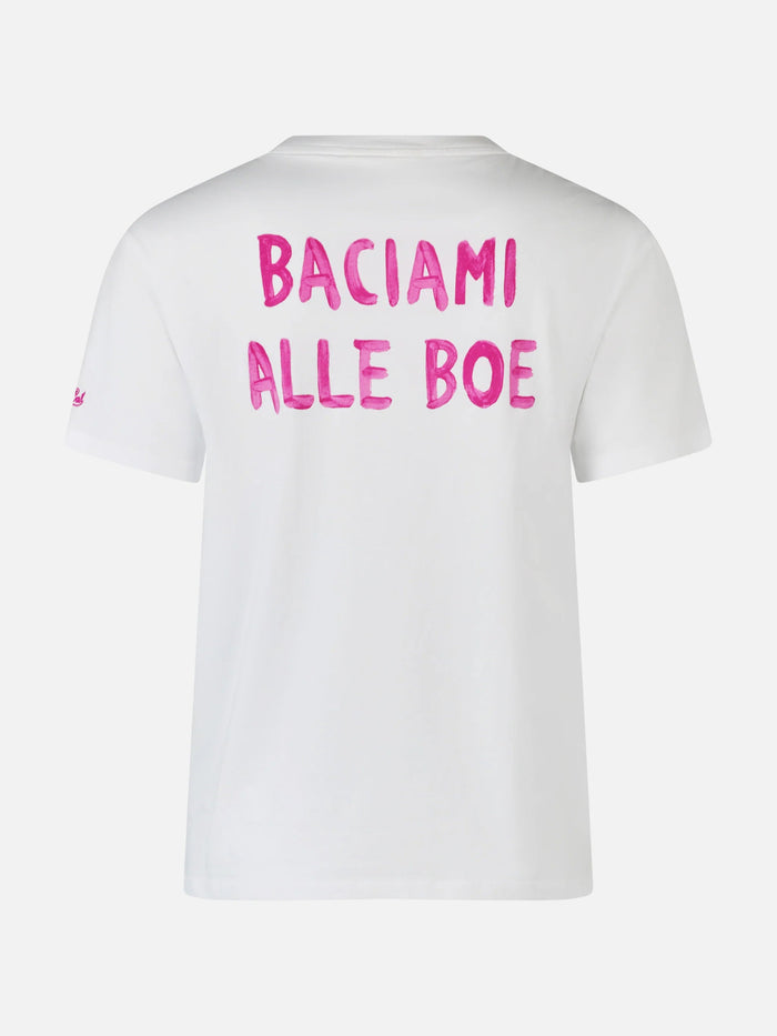 Emilie Cotton Baciami Alle Boe T-Shirt | Special Edition White