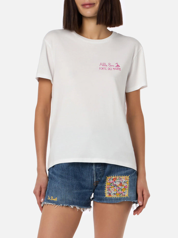 Emilie Cotton Baciami Alle Boe T-Shirt | Special Edition White