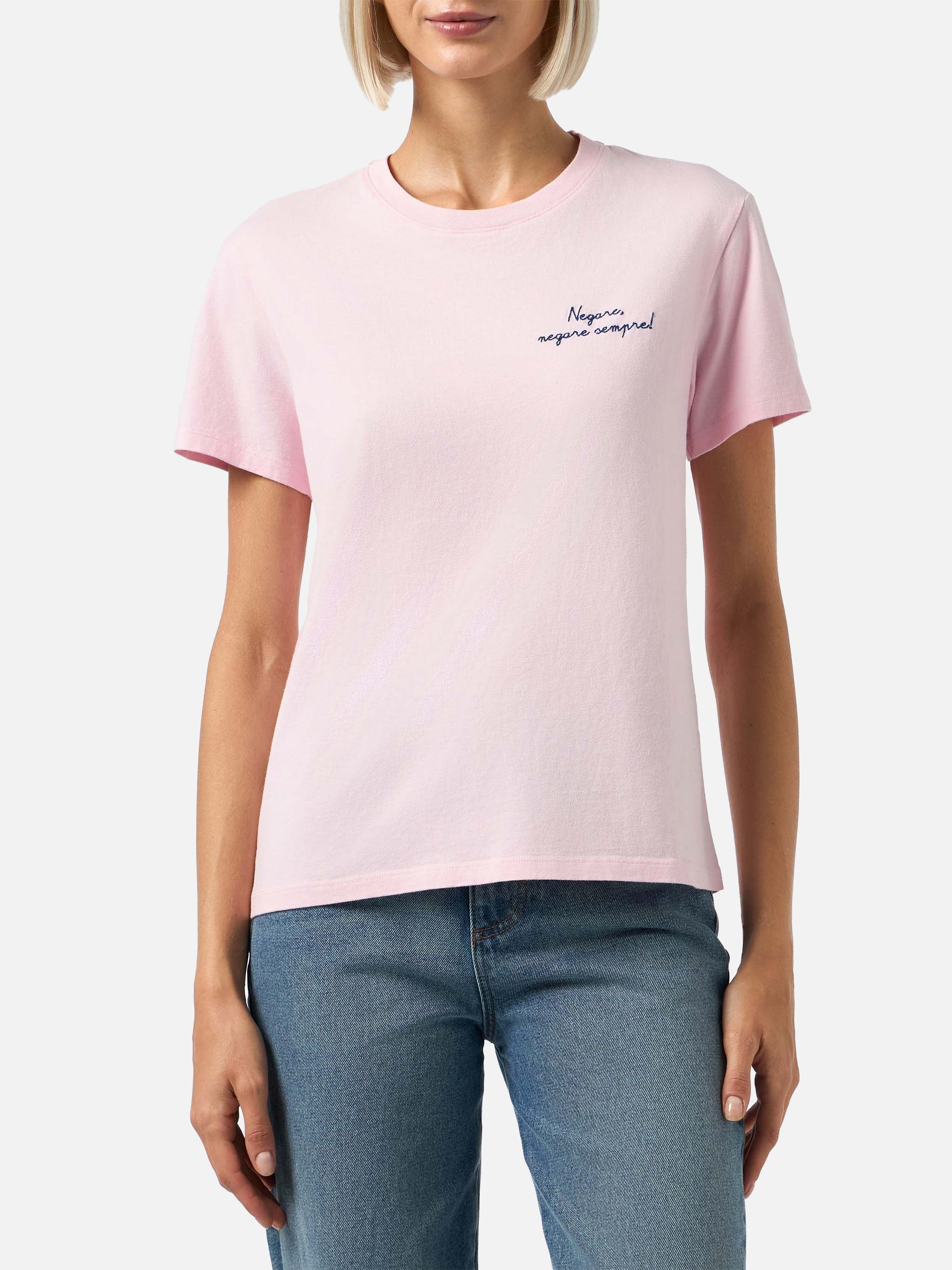 Emilie T-Shirt With Negare Sempre Print | Special Edition Pink