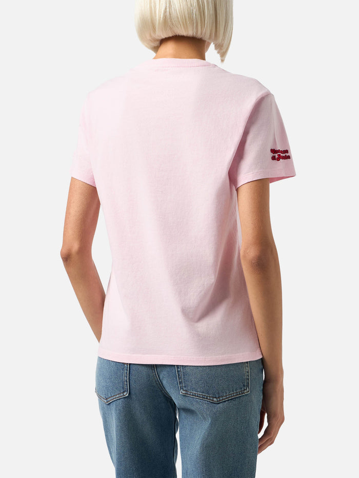 Emilie T-Shirt With Negare Sempre Print | Special Edition Pink