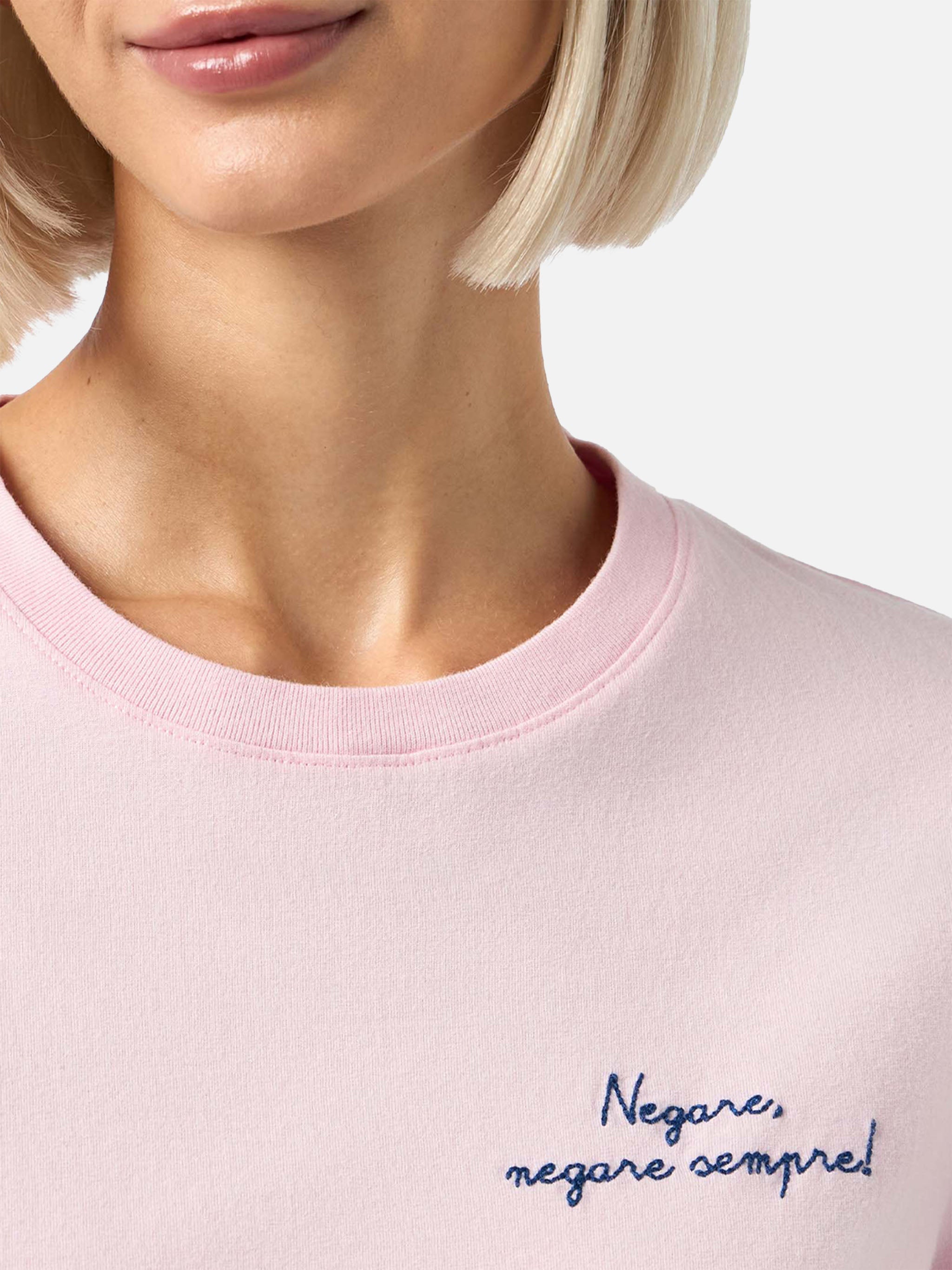 Emilie T-Shirt With Negare Sempre Print | Special Edition Pink