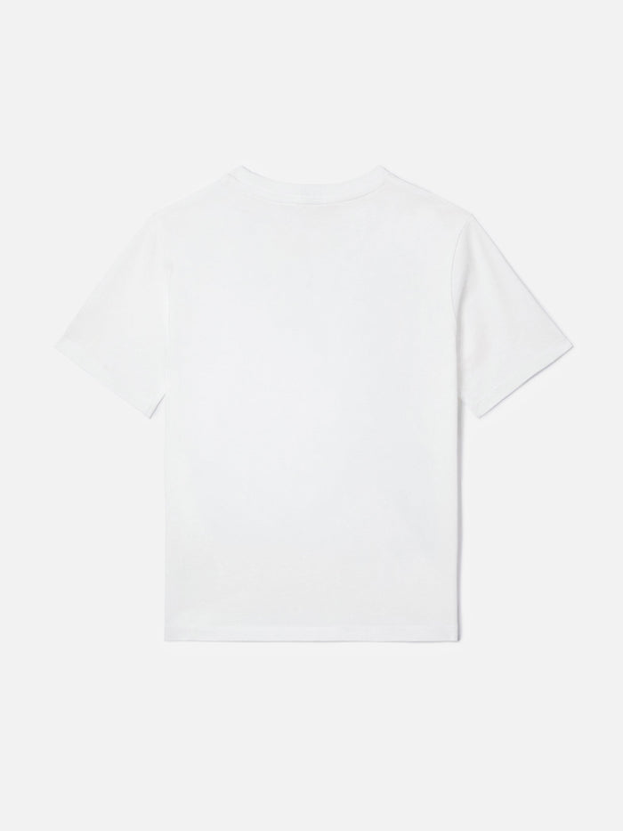 Emilie Jr T-Shirt White Cotton With Gossip And Shopping Embroidery