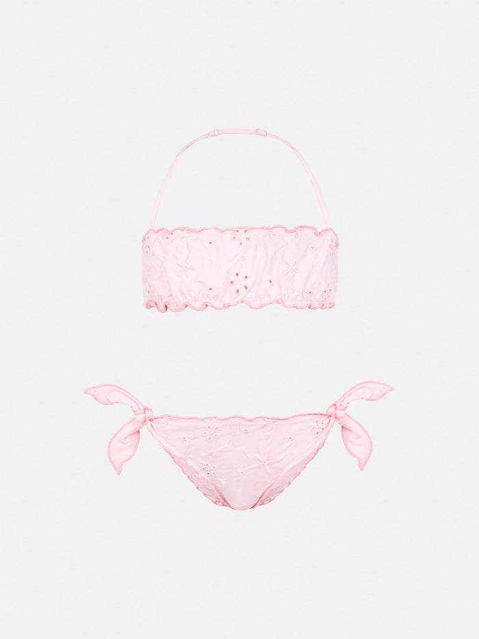 Emy Classic Bandeau Bikini With Sangallo Lace Embroidery __single__