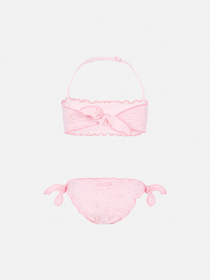 Emy Classic Bandeau Bikini With Sangallo Lace Embroidery __single__