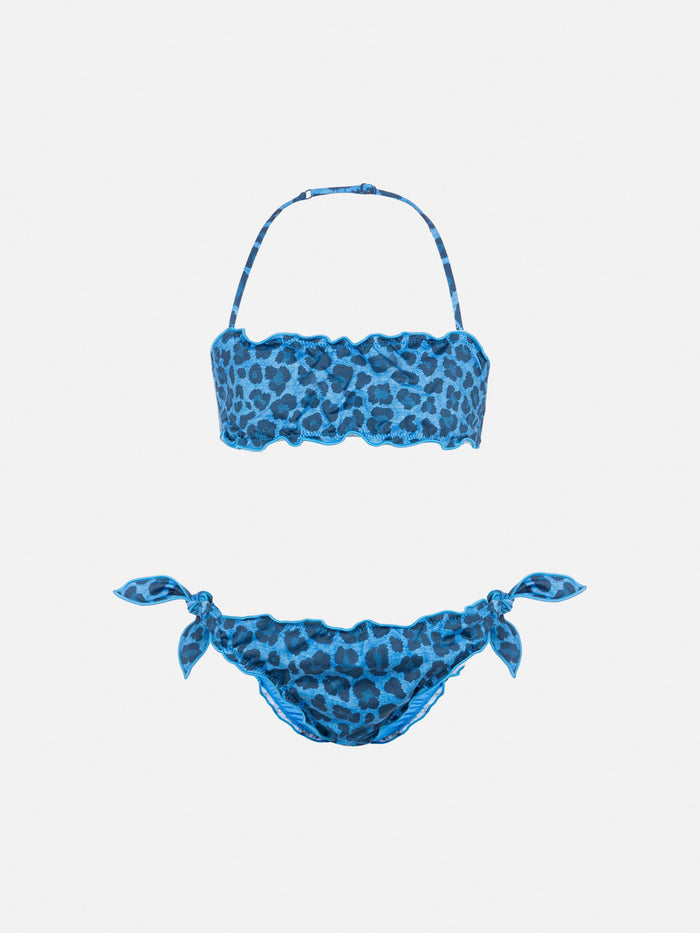 Emy Classic Bandeau Bikini With Animalier Print __single__