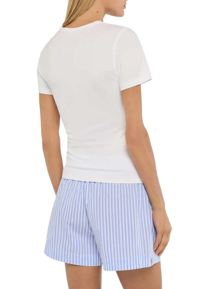 Emilie Cotton T-Shirt With Tanto Non Li Dimostro Embroidery White
