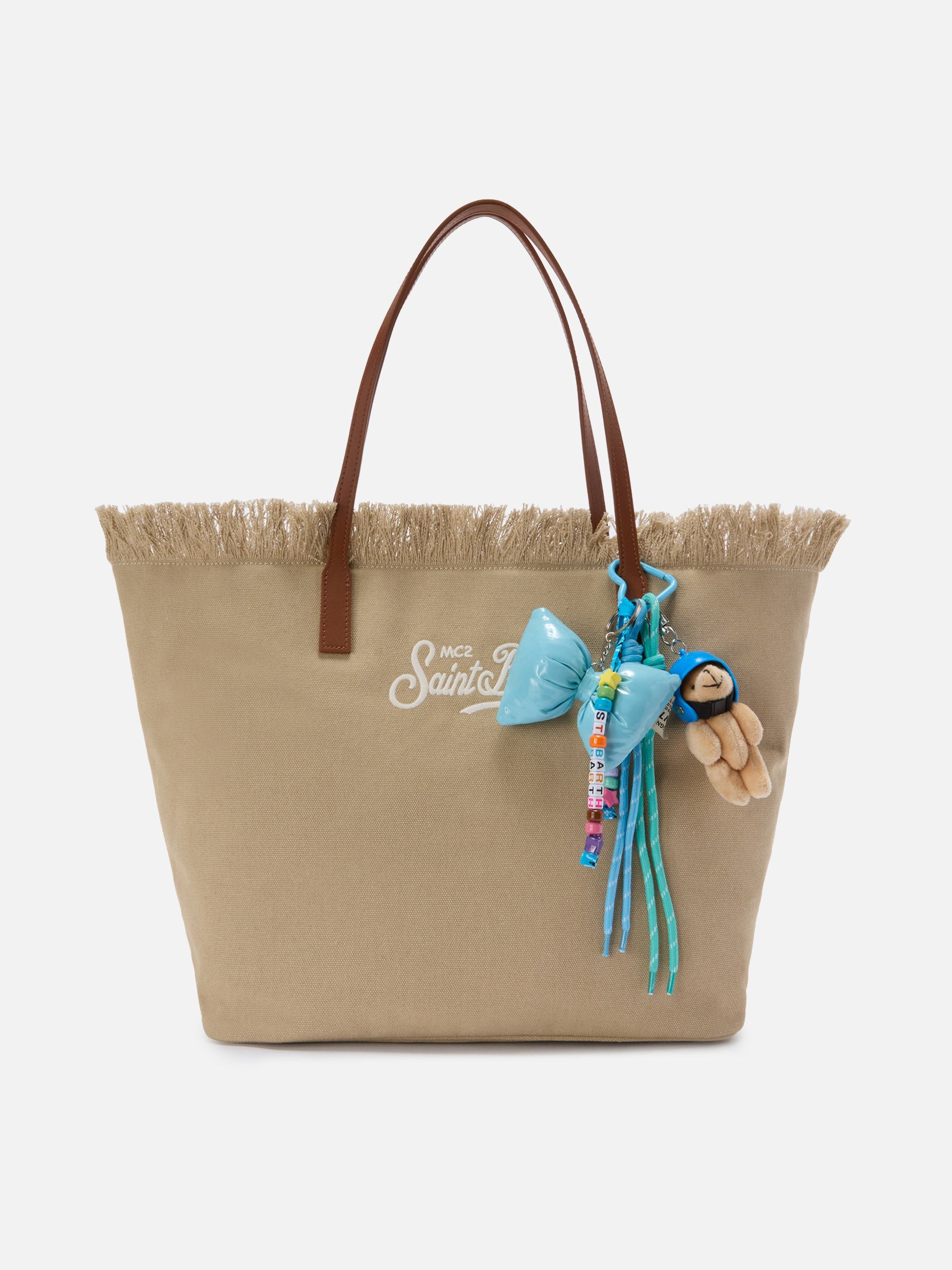 Funny Charm With Padded Bow And Teddy Decoration Sky Small Accessories